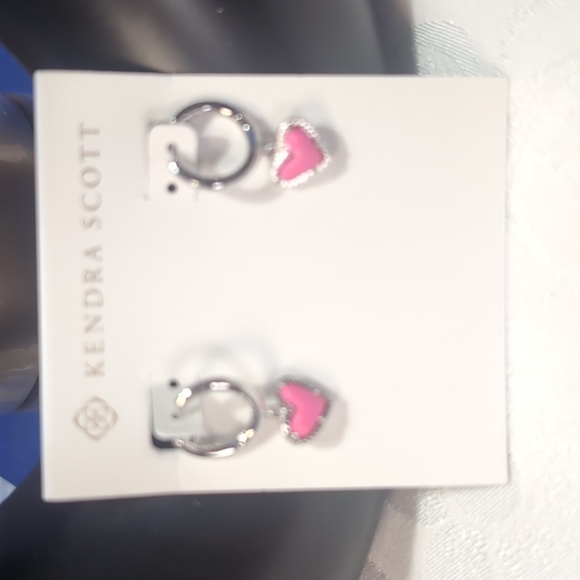 Kendra Scott Heart Huggy Earrings - Picture 2 of 2
